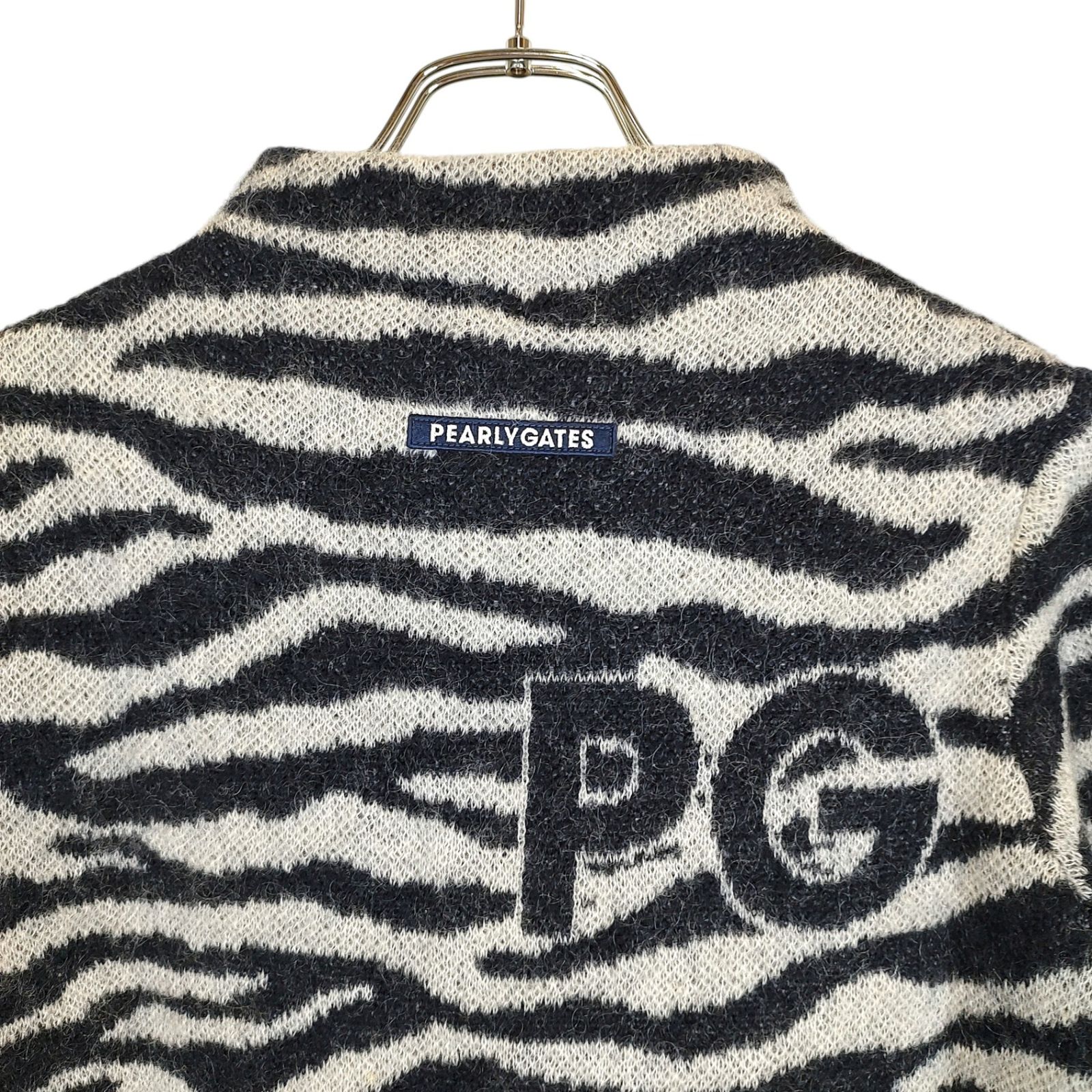 PEARLY GATES パーリーゲイツ ゴルフ 21AW ゼブラ柄 モック