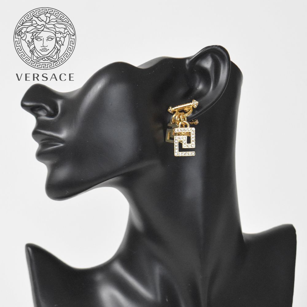 VERSACE ビジューグレカピアス メンズ DG2E803S