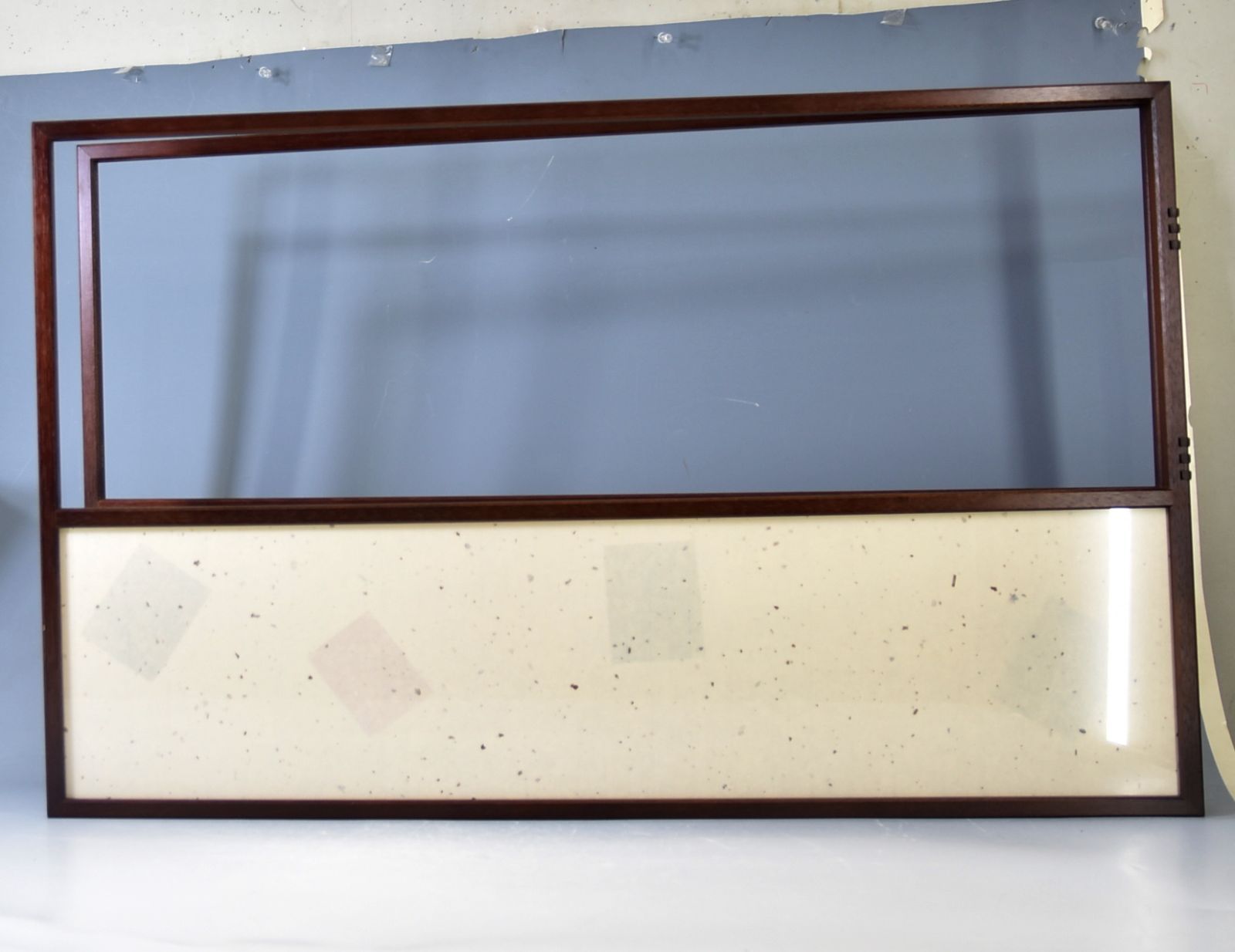 女桑縁 桐地 花紋透彫 上透し 風炉先屏風 茶道具 桐箱入 813 女桑縁 桐地 花紋透彫 上透し 風炉先屏風 茶道具 桐箱入 813 女桑縁 桐