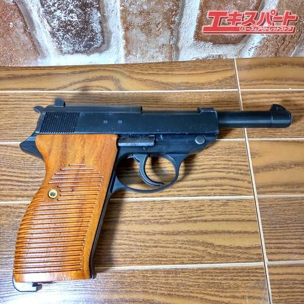 マルゼン ガスブロ ワルサーP38ジャンク マルゼン] ワルサーP38 ブラック ガスブローバック GBB 世田谷