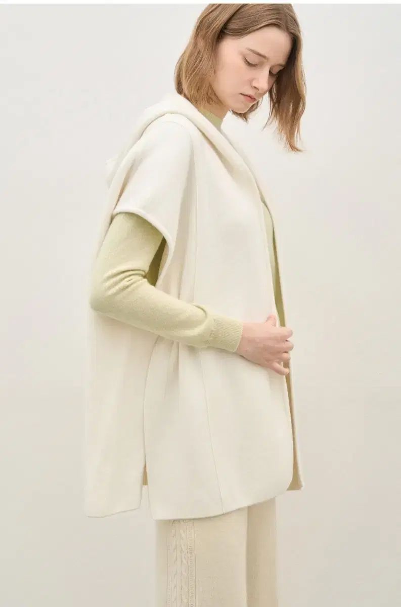 ハンサム the CASHMERE ベスト フード付き NICORILABO_COM