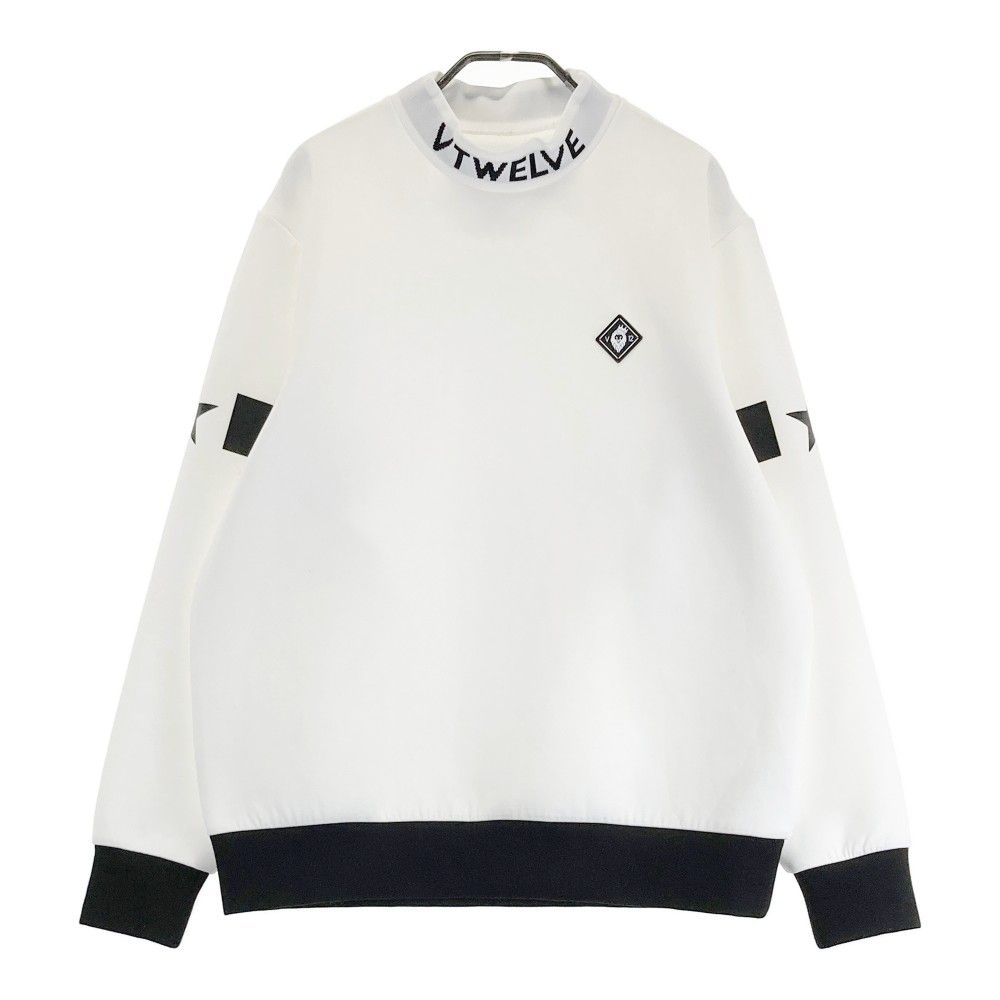 V12 ヴィトゥエルヴ　裏起毛　モックネック　ダンボールニット　長袖　トレーナー サイズ：L V12 ヴィトゥエルヴ モックネック ダンボールニット