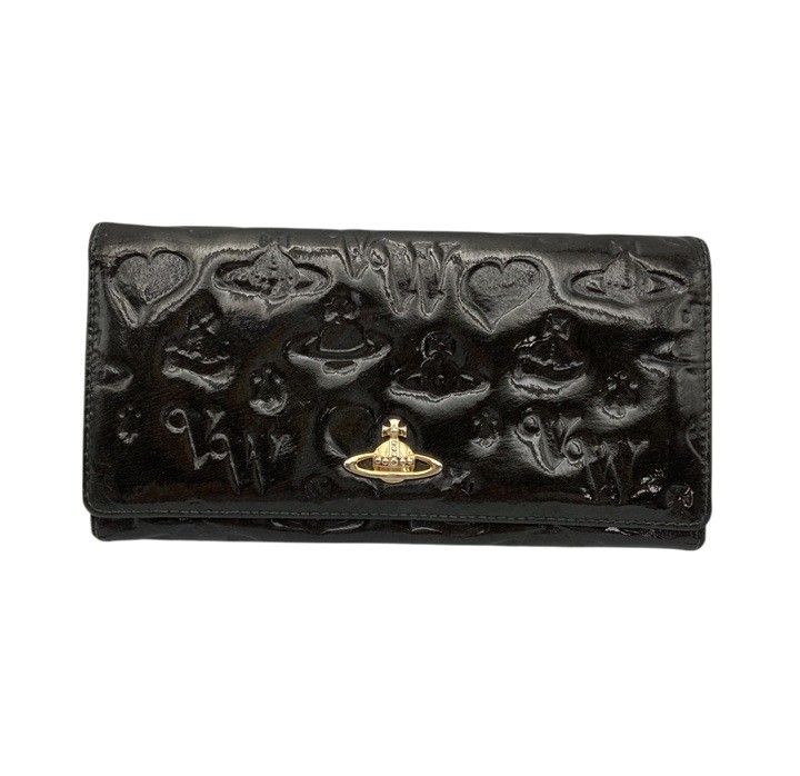 Vivienne Westwood ヴィヴィアンウエストウッド エナメル 2つ折り 長