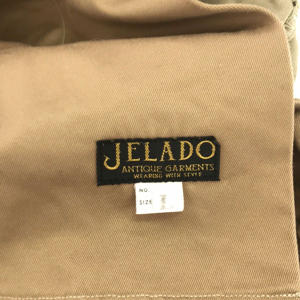 JELADO ジェラード 41Khaki Plain チノトラウザーズパンツ ピーナッツ L