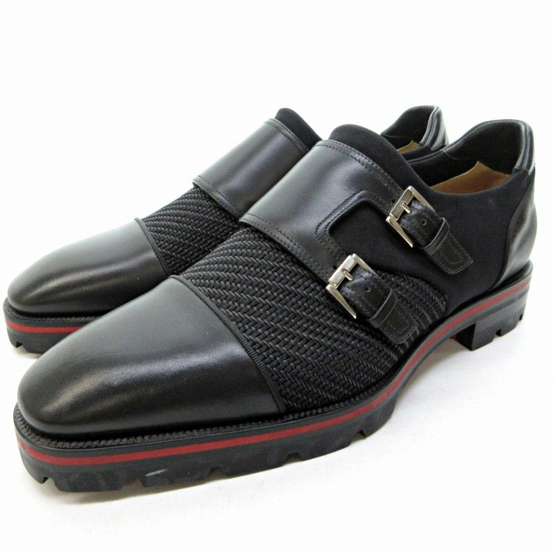 クリスチャンルブタン ダブルモンク ストラップ シューズ靴 Christian Louboutin ダブルモンクストラップシューズ