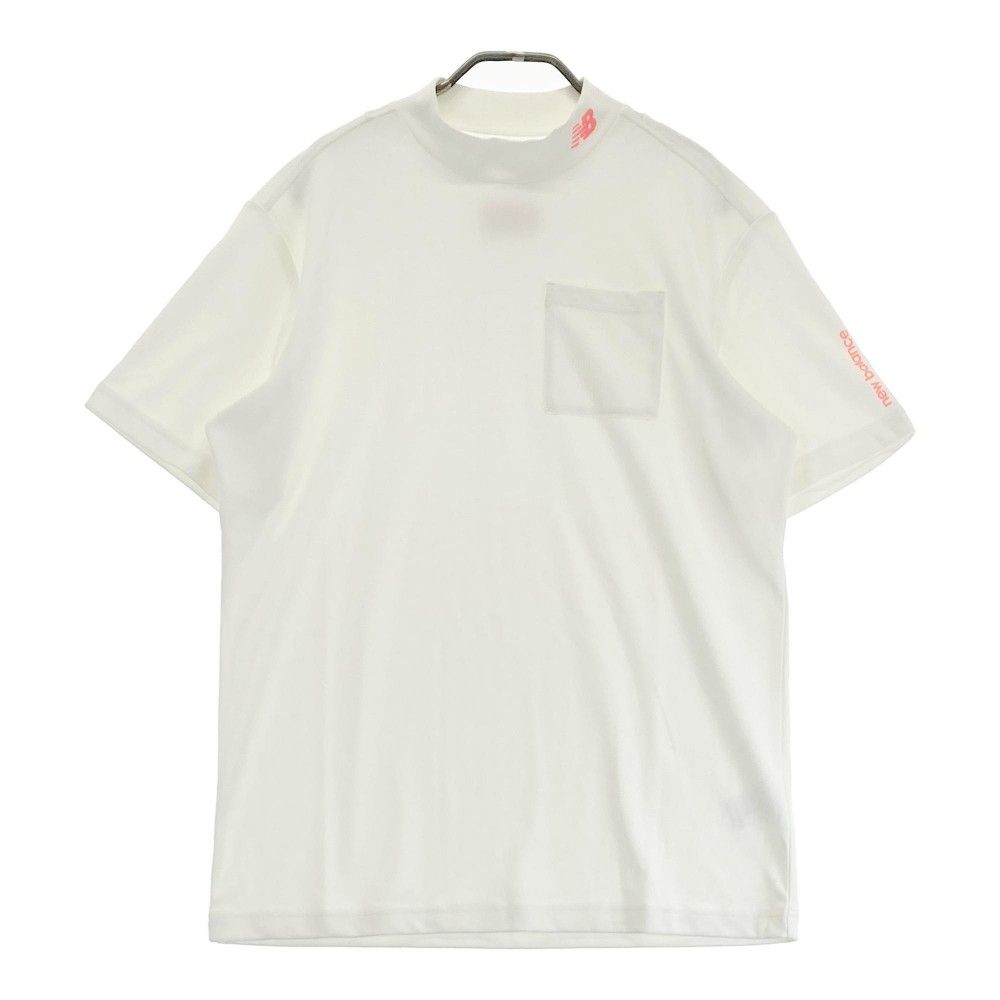 サイズ：6 NEW BALANCE GOLF ニューバランス 2023年モデル ハイネック 半袖Tシャツ  ホワイト系 [240101218471]# ゴルフウェア メンズ ストスト