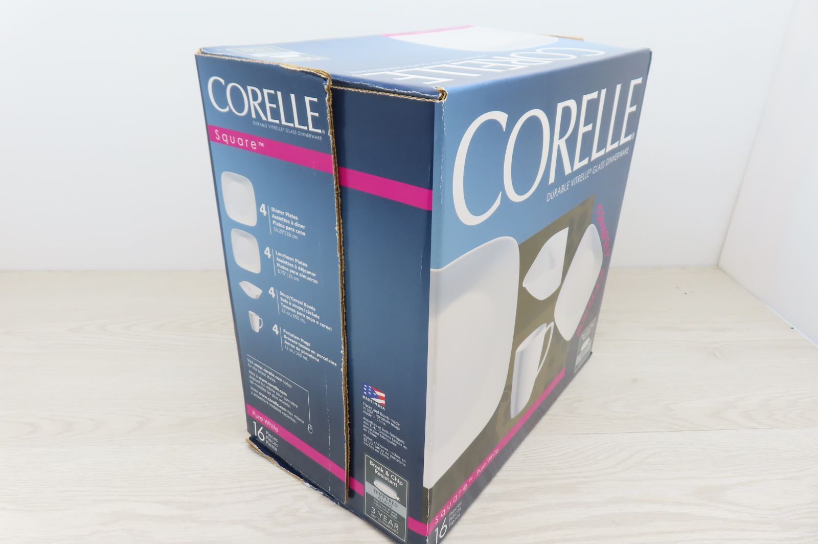 【未使用・保管品】Corelle　コレール　ディナーウェア　16点セット　(B7-208)