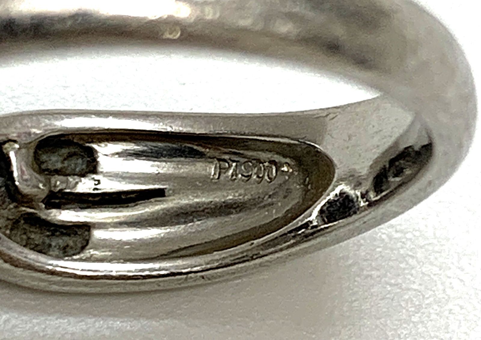 訳あり 格安》PT900 ダイヤモンド 総計0.45ct 青石 0.51ct
