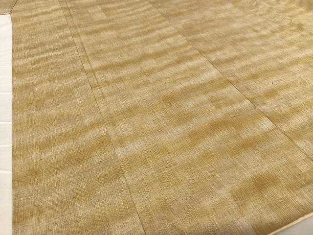 平和屋着物○上質な紬 格子 正絹 逸品 未使用 AABA0306zg