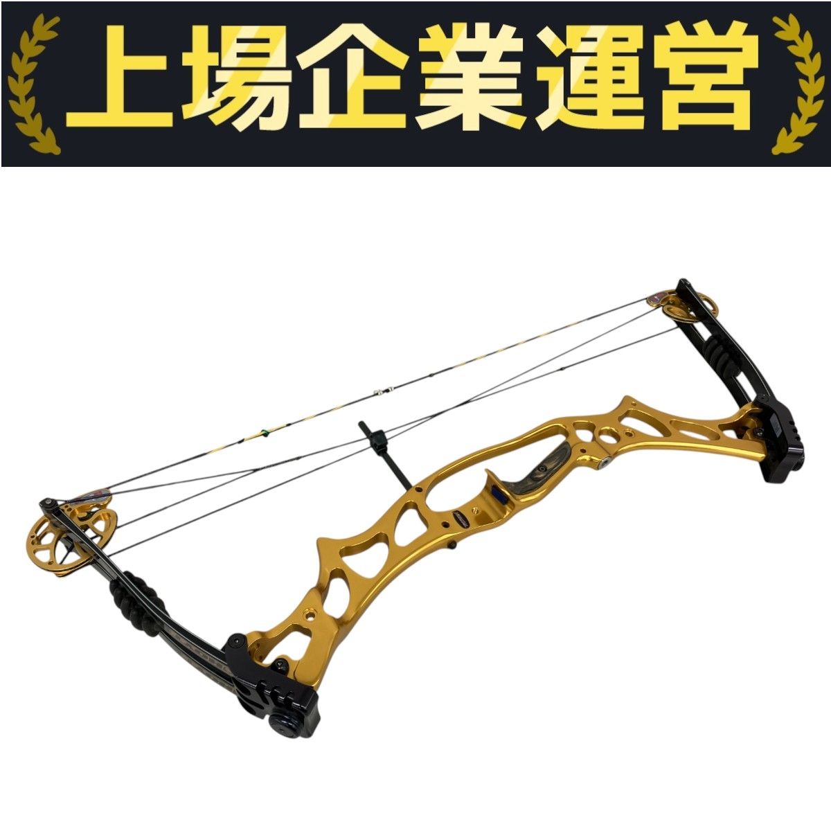HOYT SPECIAL EDITION TRYKON 75TH ANNIVERSARY EDITION ゴールドカラー コンパウンドボウ アーチェリー用品 ジャンク K10233694