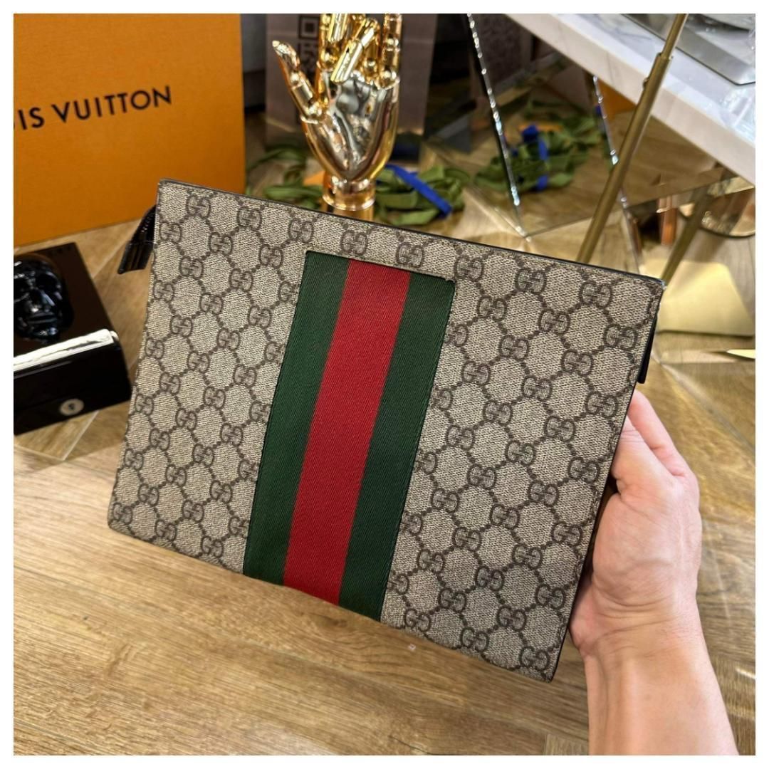 GUCCI グッチ 455H クラッチバッグ NEW WEB TES.GG - メルカリ