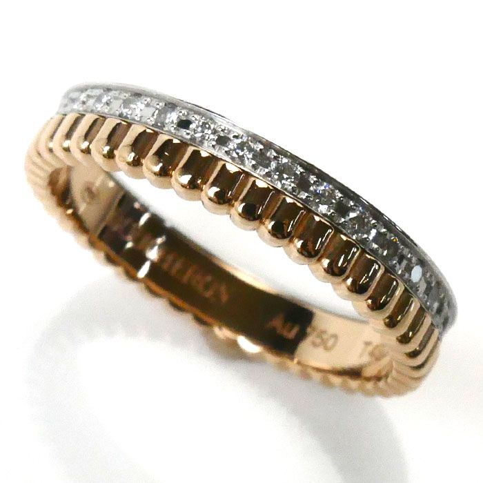 Boucheron ブシュロン K18PG|WG キャトル ラディアント ダイヤ リング 指輪 JAL00248 ダイヤモンド 9号 49 3.0g レディース