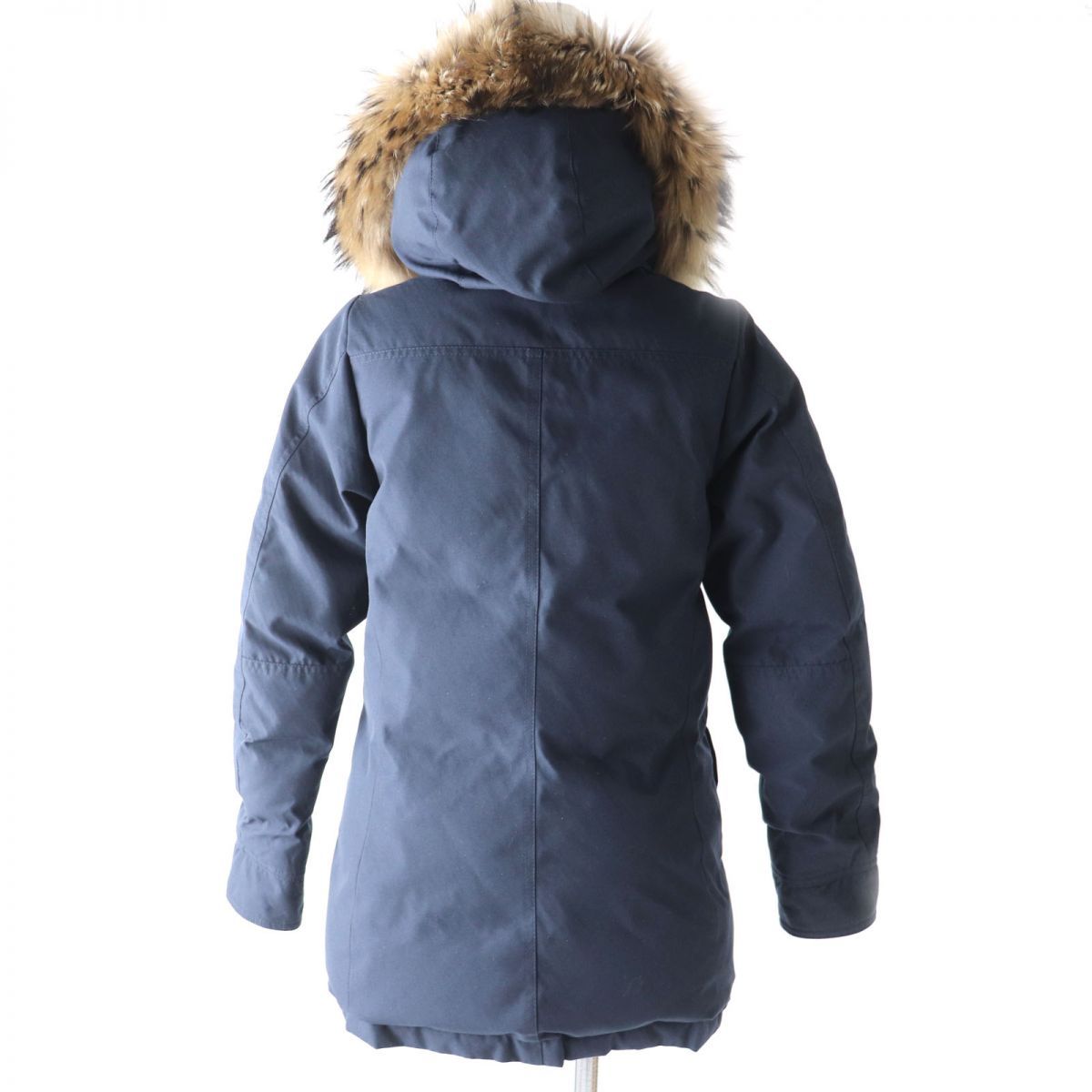 Pyrenex - 美品★正規品 定価121000円 PYRENEX ピレネックス BORDEAUX HWO055 ロゴワッペン・ラクーンファー・フード付 ダウンコート ネイビー 36 h10-st30316-203 美品☆正規品 定価121000円 PYRENEX ピレネックス BORDEAUX