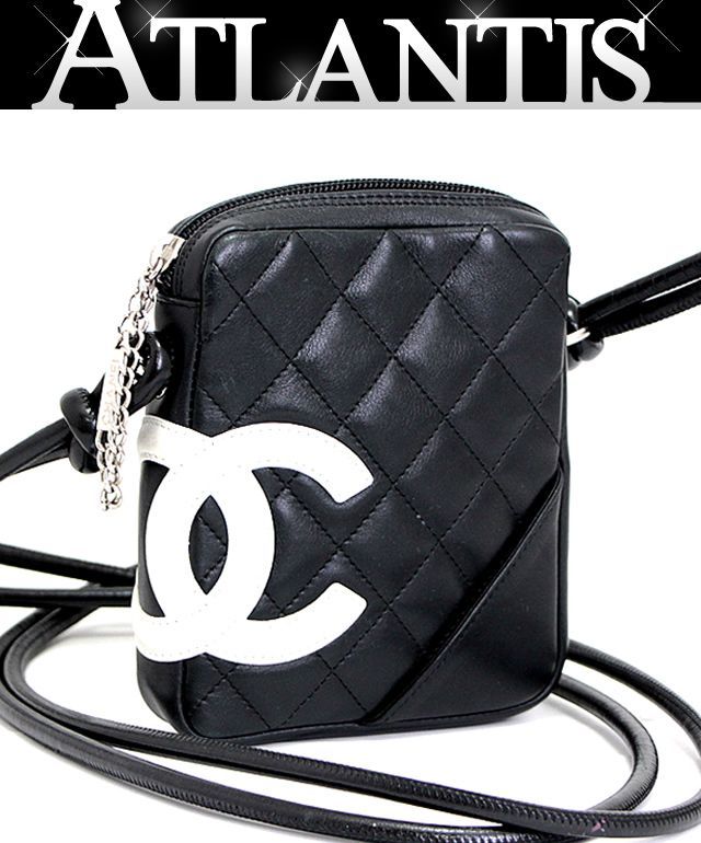 シャネル CHANEL カンボンライン 斜め掛け ミニ ショルダー バッグ