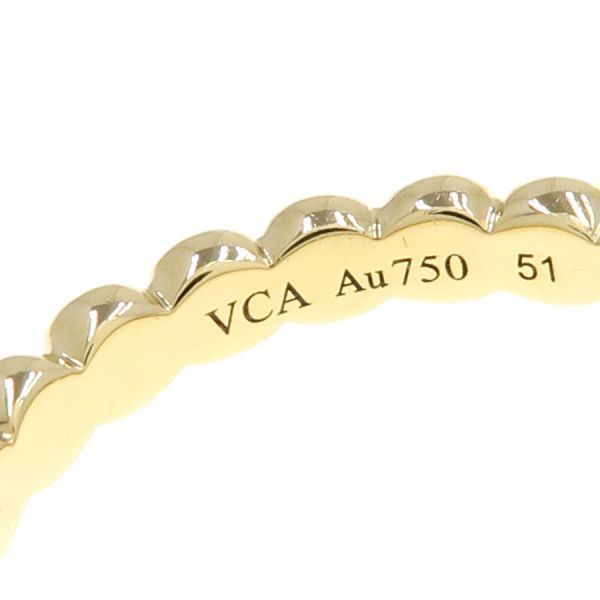 ヴァンクリーフ＆アーペル ペルレゴールドパールリング/ミディアム  