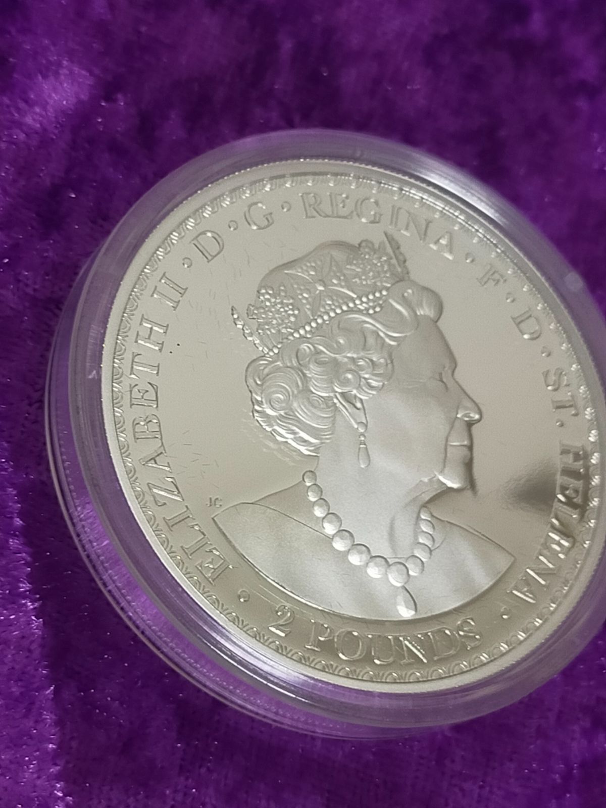 750枚限定セントヘレナ ウナとライオン2021 2オンスプルーフ銀貨