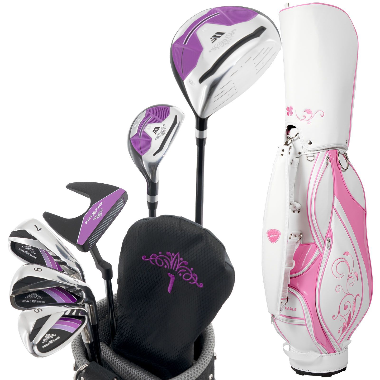 レディース　ゴルフバッグ　トラサルディ　ハーフセット トラサルディ ゴルフバック、クラブセット レディース ゴルフ