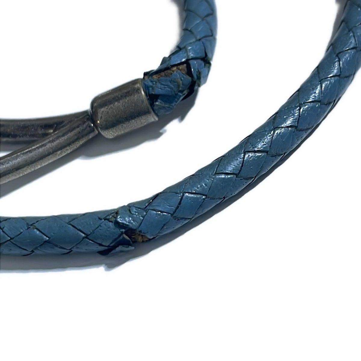 HERMES(エルメス) ブレスレット ジャンボ レザー ブルー