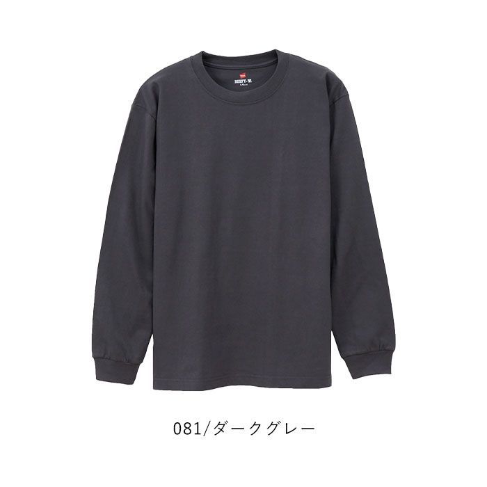 素晴らしい Hanes ヘインズ クルーネック 長袖 BEEFY-T Tシャツ ビーフィー ミュージシャン