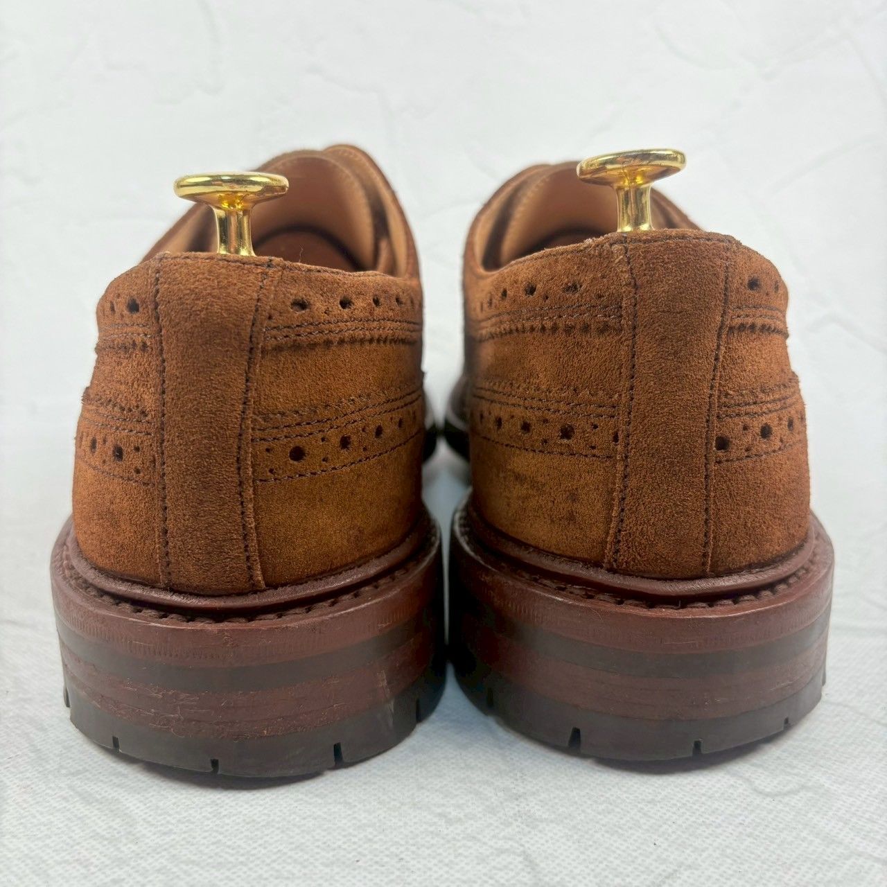 美品】Tricker's トリッカーズ Bourton バートン スエード 茶 8h 美品】Tricker's トリッカーズ Bourton バートン スエード 茶 8h
