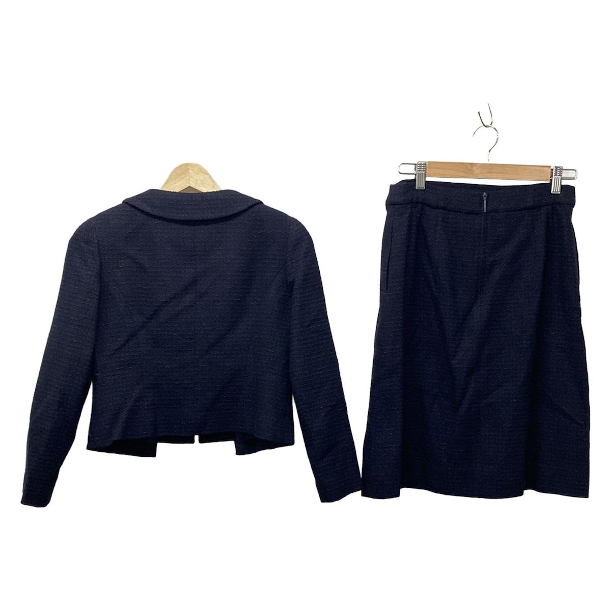 Rene ルネ スカートスーツ レディース - 6813390 ダークネイビー ツイード|ブローチ