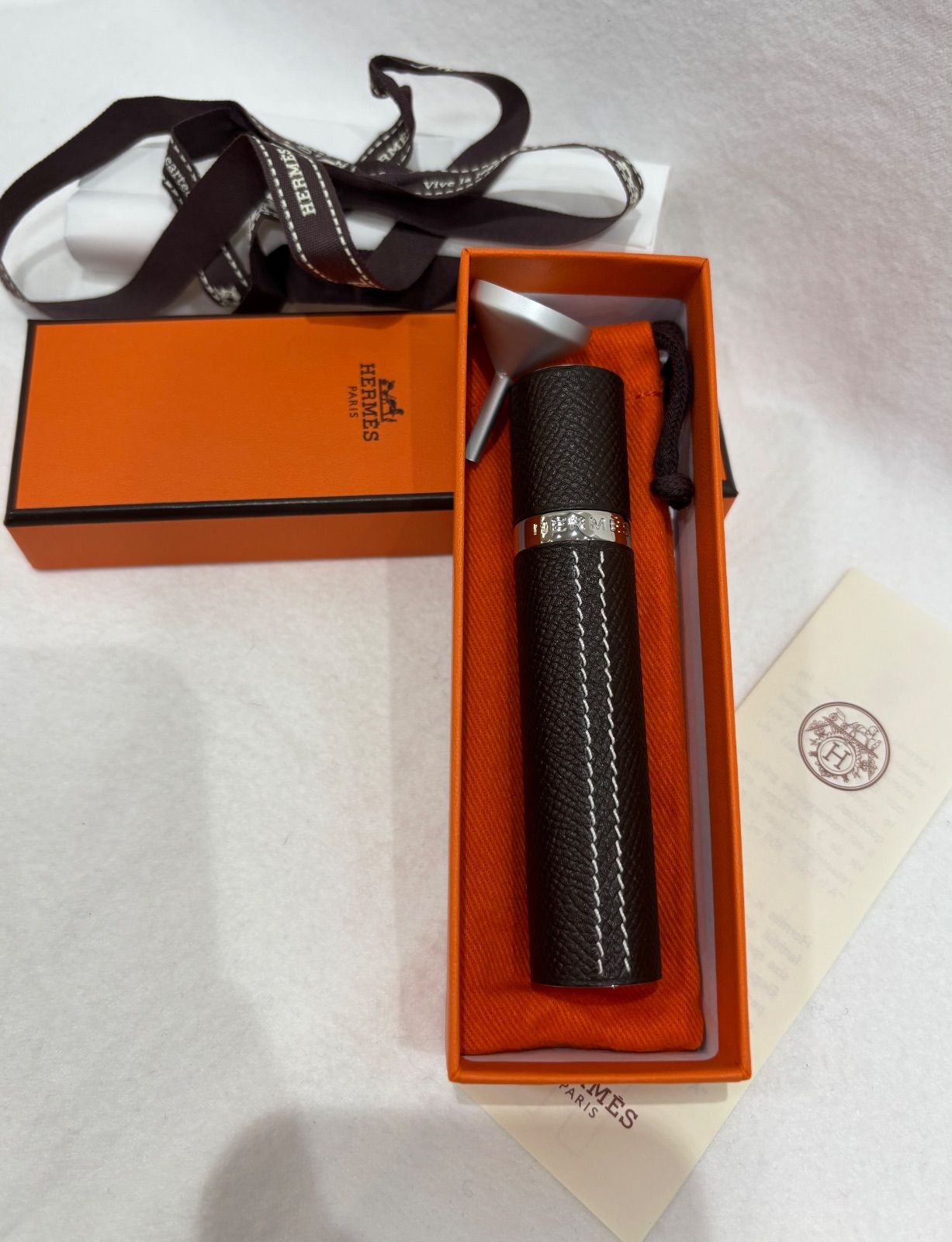 エルメス　アトマイザー　ブラウン　香水携帯用 エルメス アトマイザー ブラウン 香水携帯用