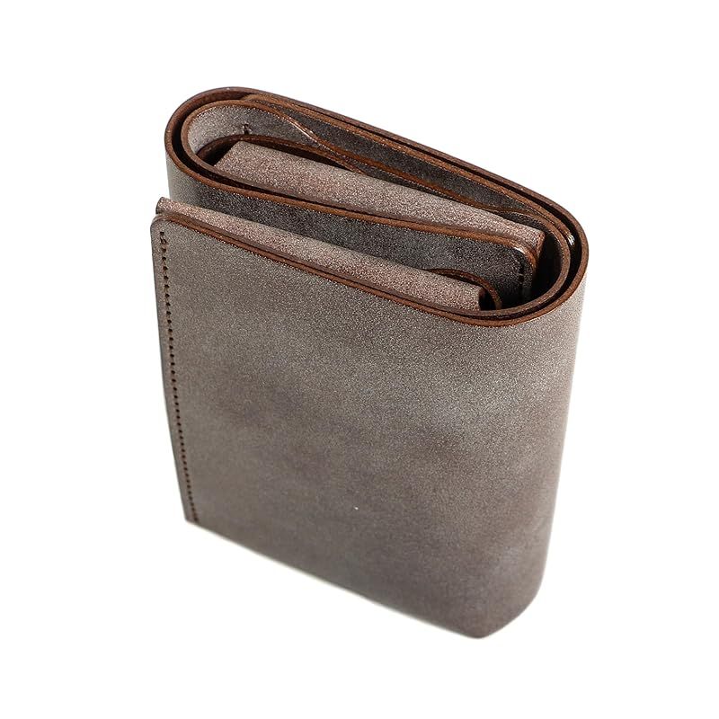 新着商品 FABRIK 財布 三つ折り財布 ファブリック しっかり入ってコンパクトな財布 TRI-FOLD WALLET 本革 メンズ プレゼント チョコレート