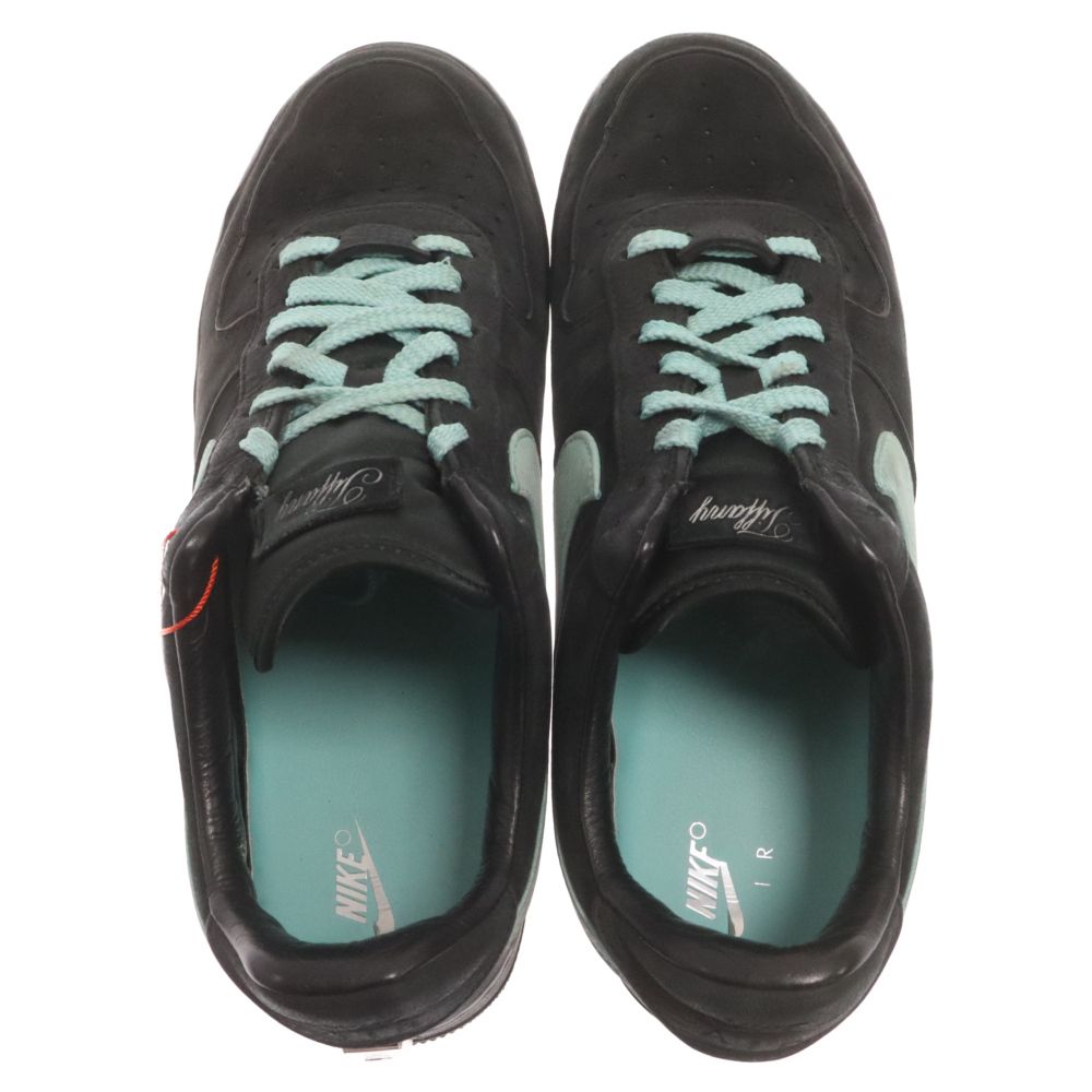 NIKE (ナイキ) ×TIFFANY&CO AIR FORCE 1 LOW 1837 BLACK ティファニー エアフォース1 ローカットスニーカー ブラック/ブルー US11/29.0cm DZ1382-001