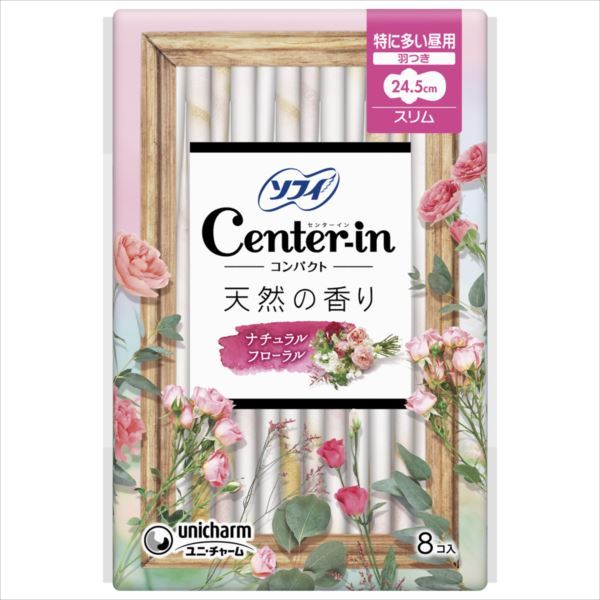 まとめ買い-60点セット センターインコンパクト1|2フローラル特に多い昼用8枚 生理用品