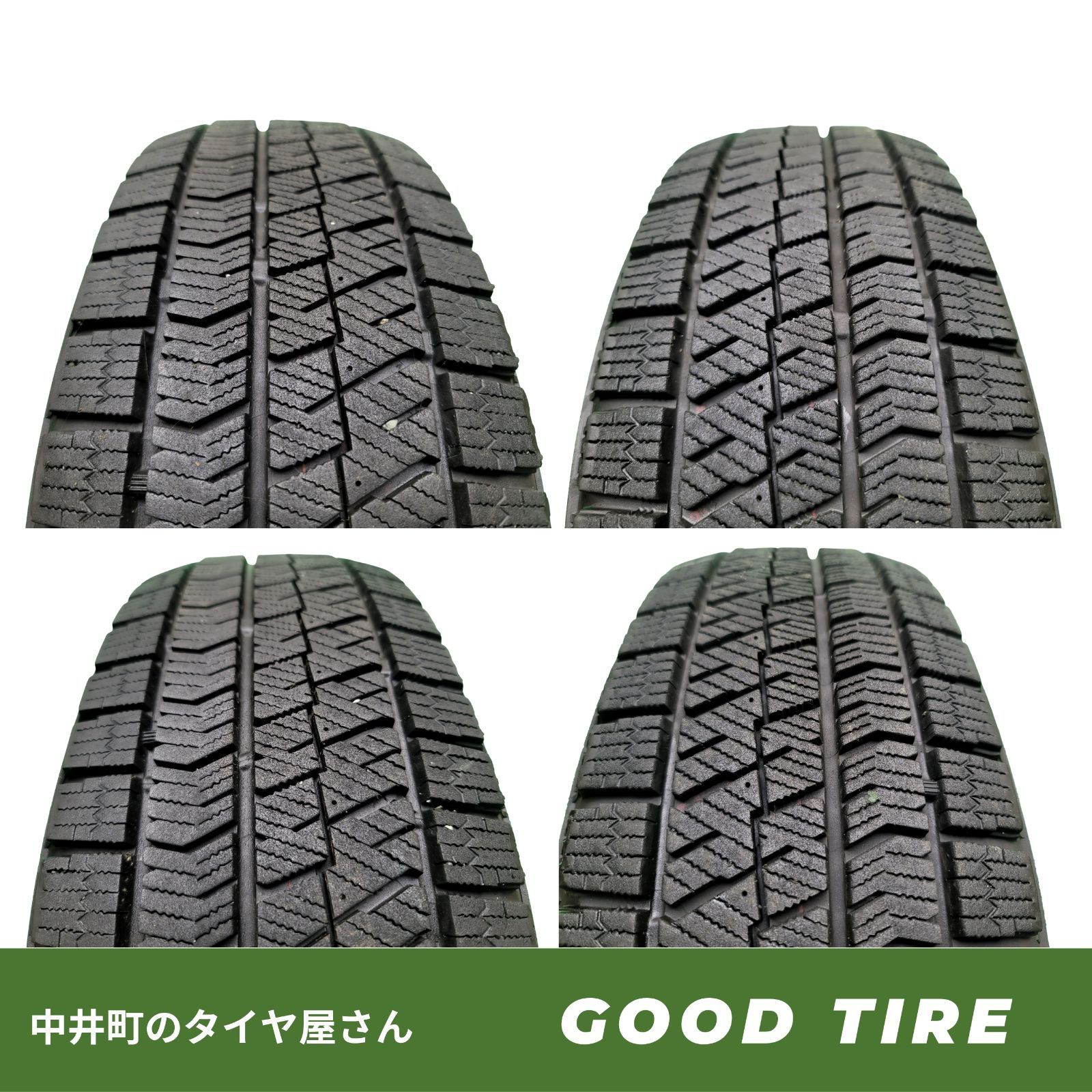 175 65R15 ブリヂストン BLIZZAK VRX2 4本 製 冬用 8分山 タイヤ スタッドレスタイヤ アクア フィット ノート 6953