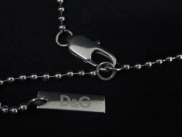 美品】DOLCE&GABBANA シルバー ドッグタグ ネックレス チョーカー