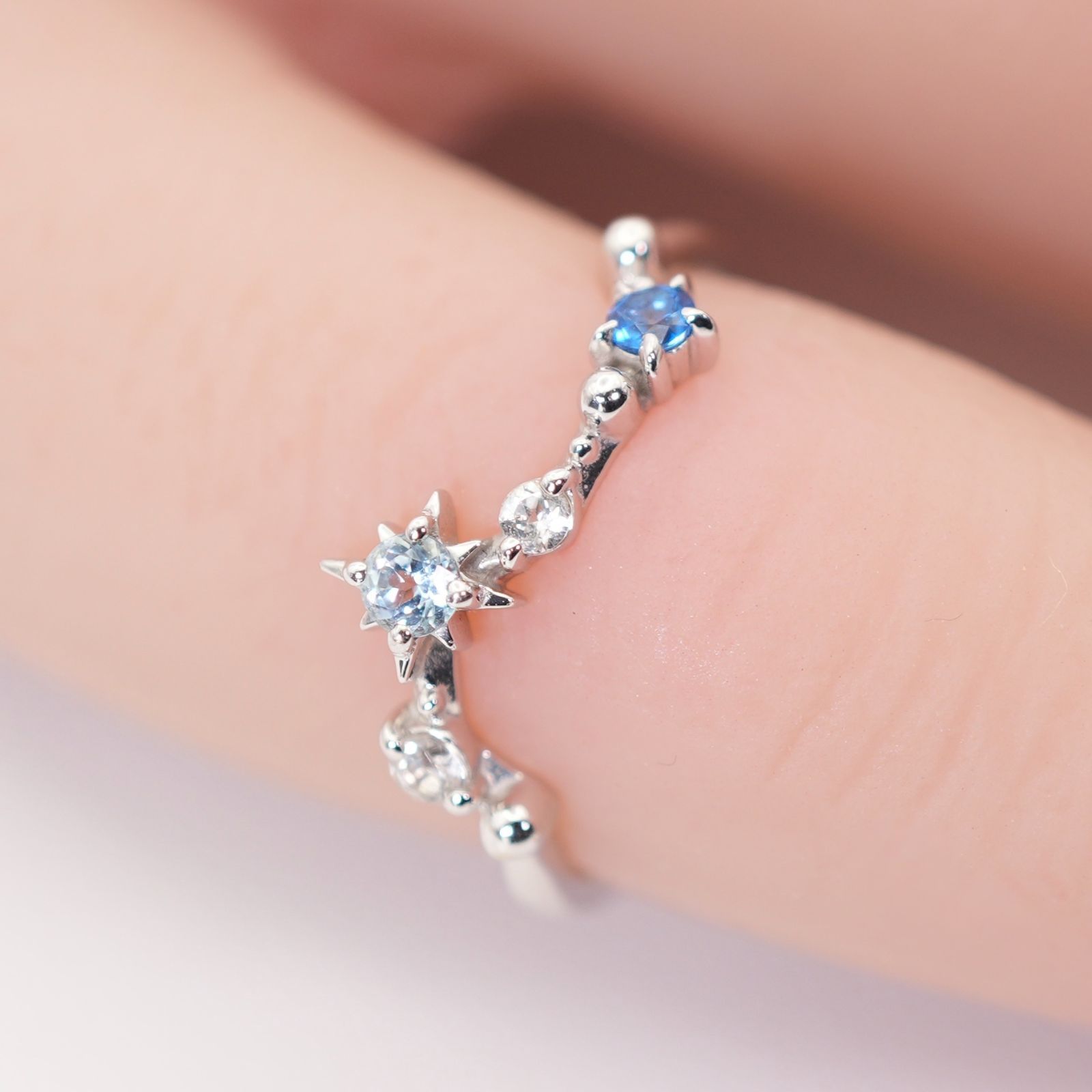 【デパート購入正規品】スタージュエリー　K10 ピンキーリング 　6号 CONSTELLATION PINKIE RING(2JR0528)K10 ピンキーリング｜スター