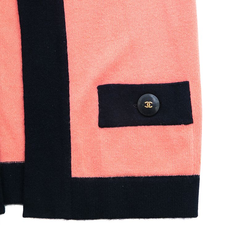 CHANEL - シャネル CHANEL バイカラー カシミヤ トップス アンサンブル CHANEL シャネル アンサンブル バイカラー カシミヤ トップス