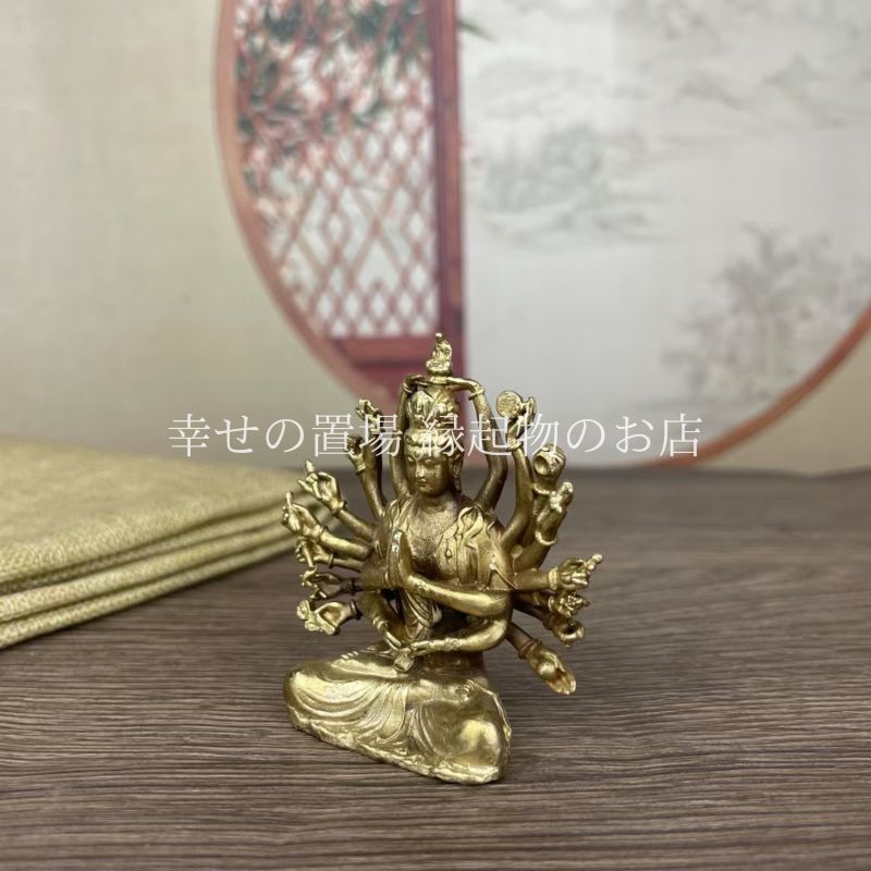 千手観音像 菩薩像 仏像 置物 オブジェ 観音像 観音様 菩薩様
