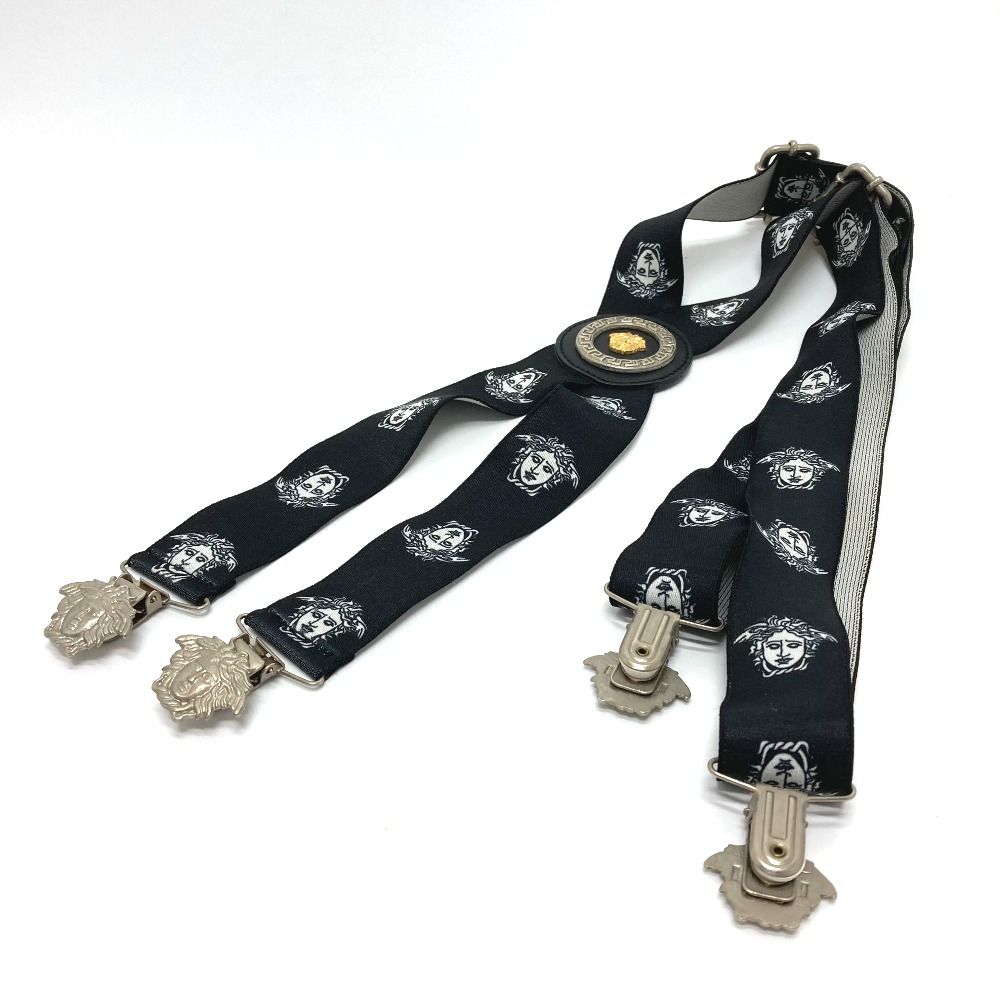 VERSACE ヴェルサーチ サスペンダー メデューサ ヴェルサーチ メデューサ サスペンダー ズボン吊り ベルト