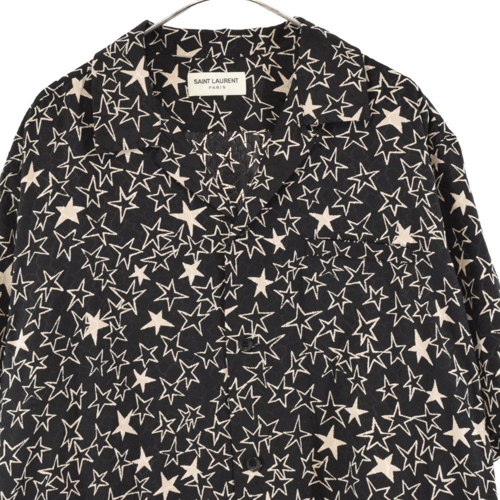 SAINT LAURENT PARIS (サンローランパリ) 19SS スター総柄サテン 