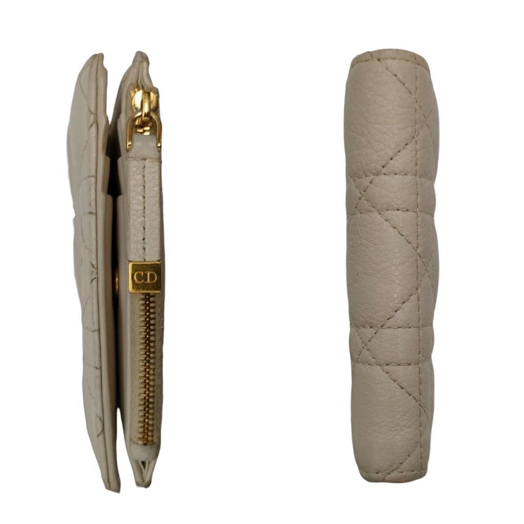 ディオール 折り財布 ダリアウォレット カロ カナージュ ベージュ