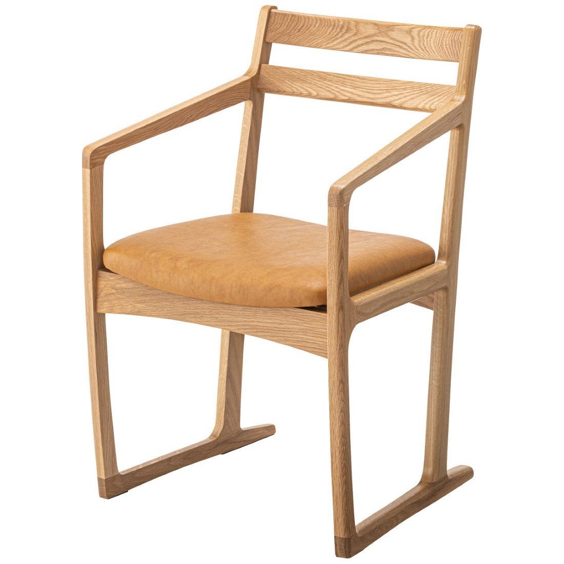アームチェア 天然木(オーク)フレーム