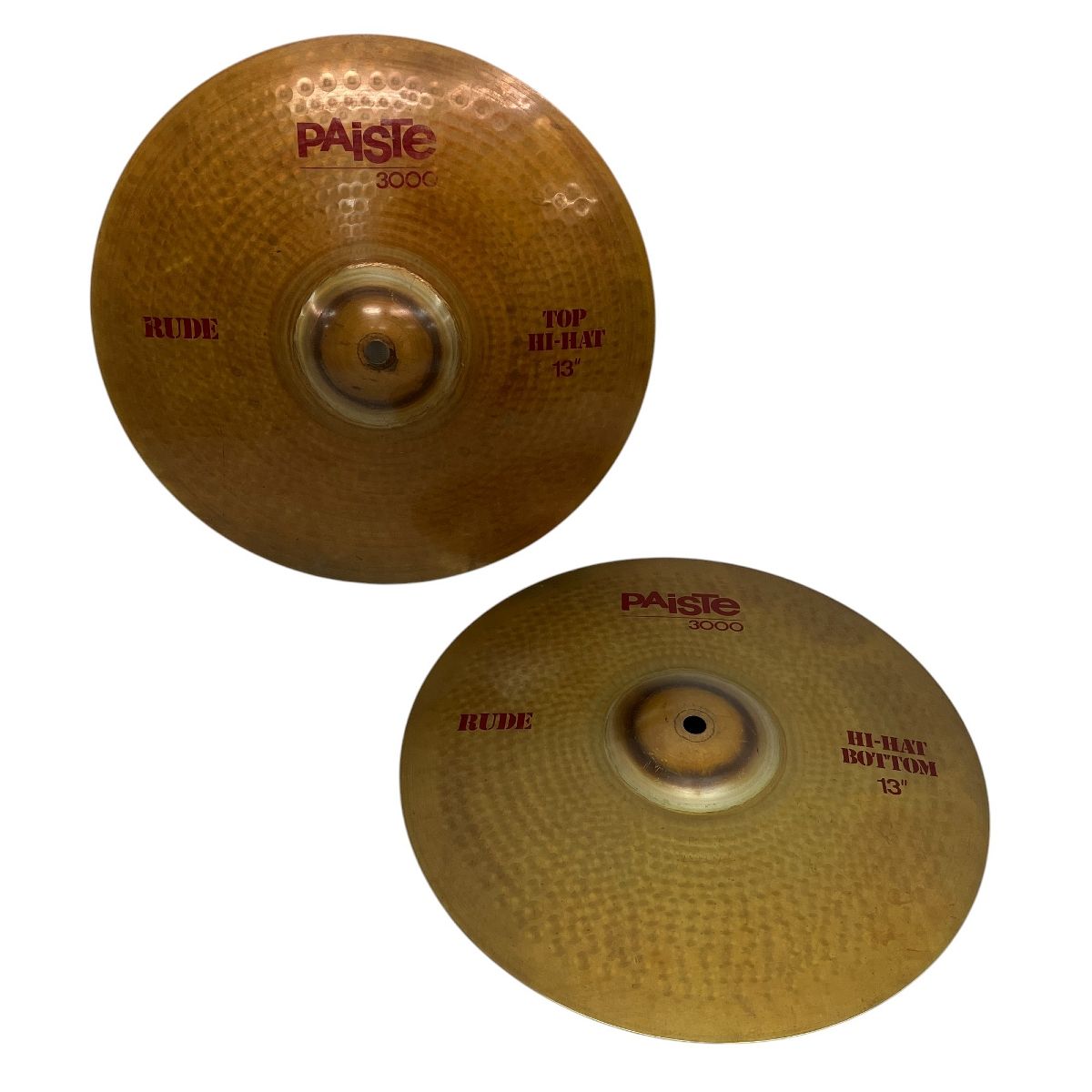 PAISTE 3000 Rude 13インチ ヘビーハイハット ペアシンバル