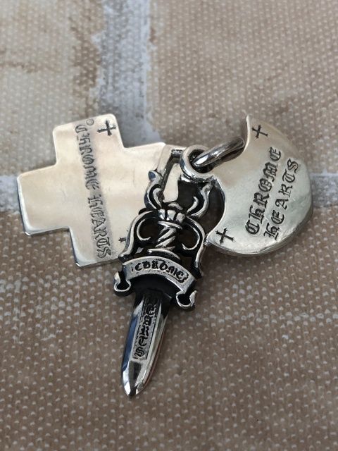 中古】 CHROME HEARTS クロムハーツ 3トリンケッツ ペンダント