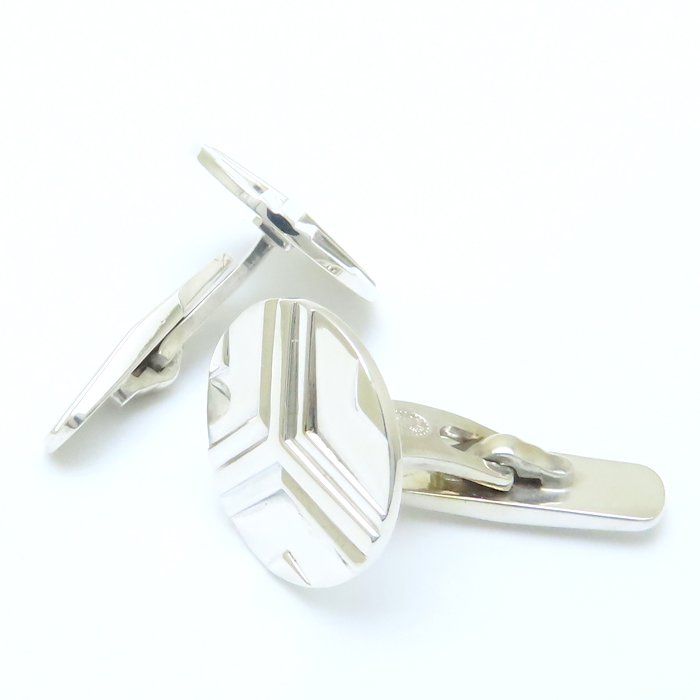 4214 美品 ダンヒル シルバー カフス オニキス SILVER925 箱付き