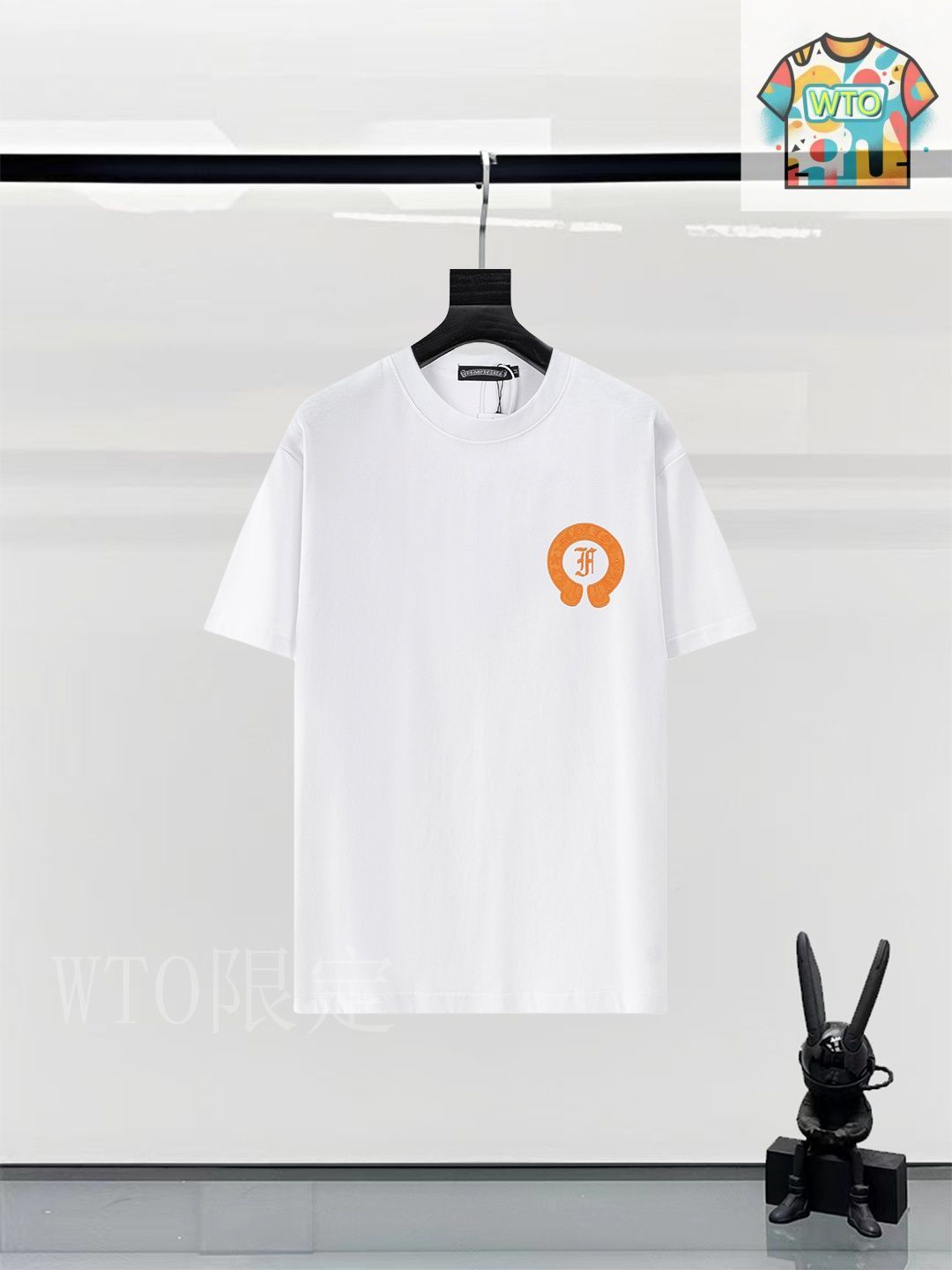 2色★在庫少♪【CHROME HEARTS】クロールロゴ Tシャツ 大阪限定 CHROME HEARTS クロムハーツ（原本無） Osaka Scroll Label Logo