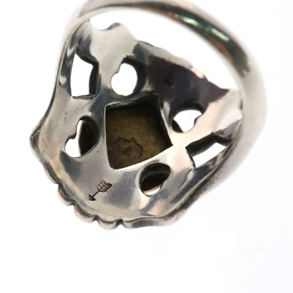 goro's (ゴローズ) 大メタル付きキャストリング シルバー/ゴールド