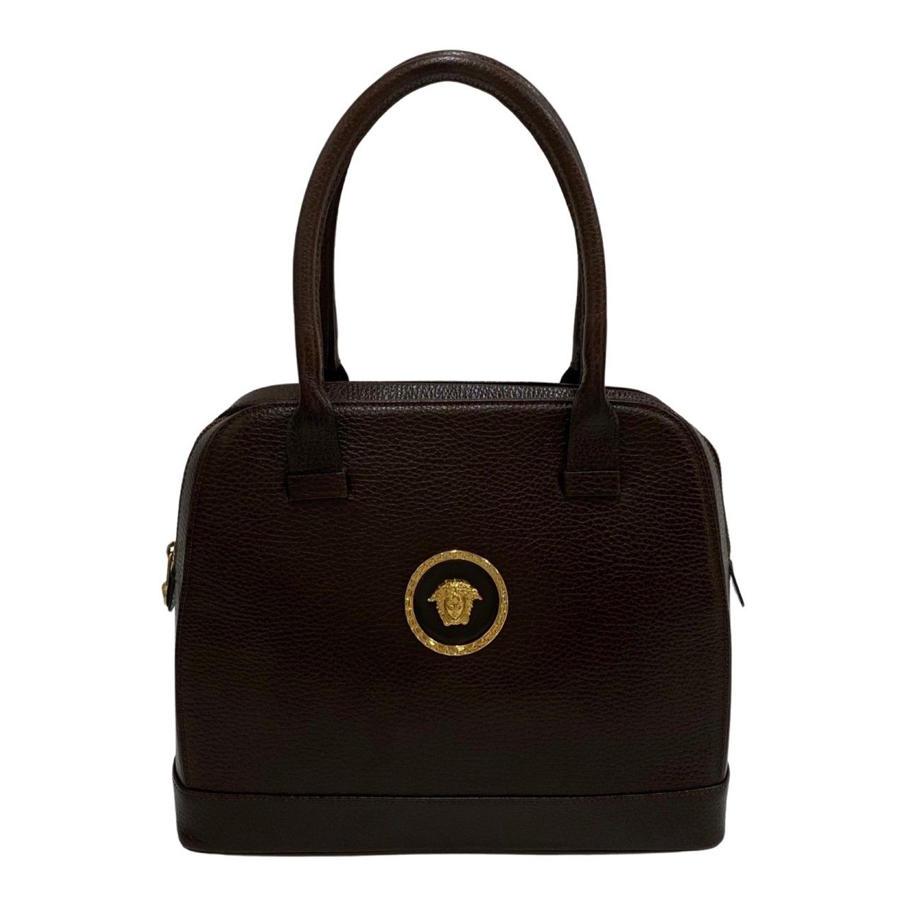 極 美品 希少品 VERSACE ヴェルサーチ メデューサ 金具 レザー 本革 
