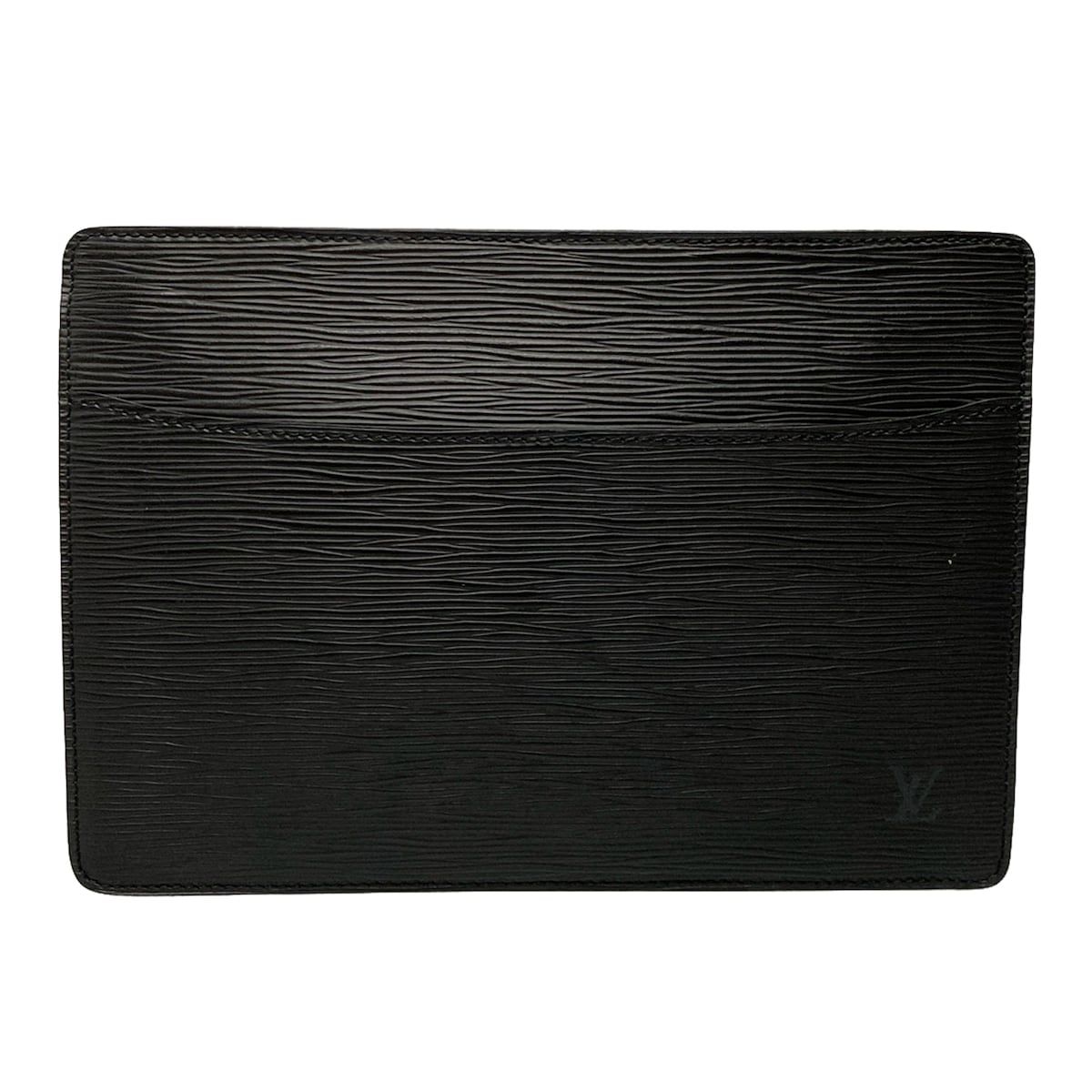 LOUIS VUITTON ルイヴィトン セカンドバッグ エピ ポシェット オム M52522 ノワール×ゴールド金具 レザー