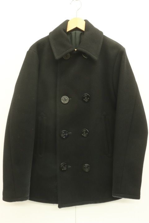 FULL COUNT メンズピーコート 40 1950 s MELTON 8BUTTON P-COAT FULL COUNT 40 黒 ブラック