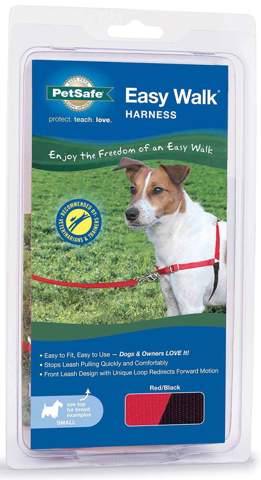 PetSafe ペットセーフ 犬用ハーネス 引っ張り防止 イージーウォークハーネス レッド Sサイズ