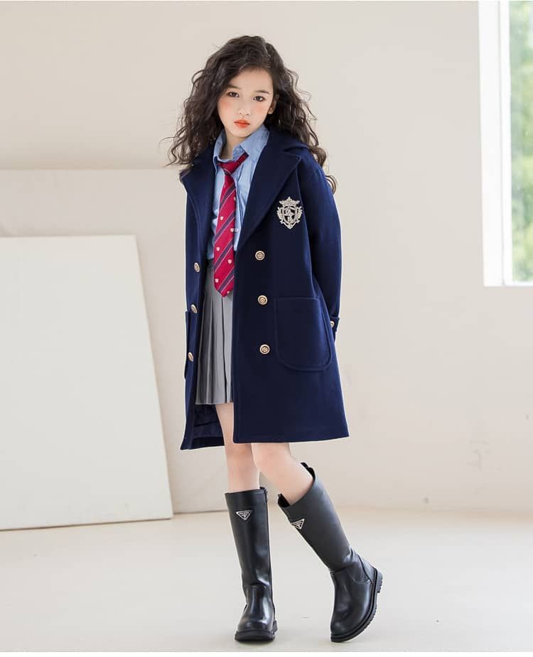 Patachou 濃紺 コート 128cm 8y Patachou ネイビー コート 8歳 128cm