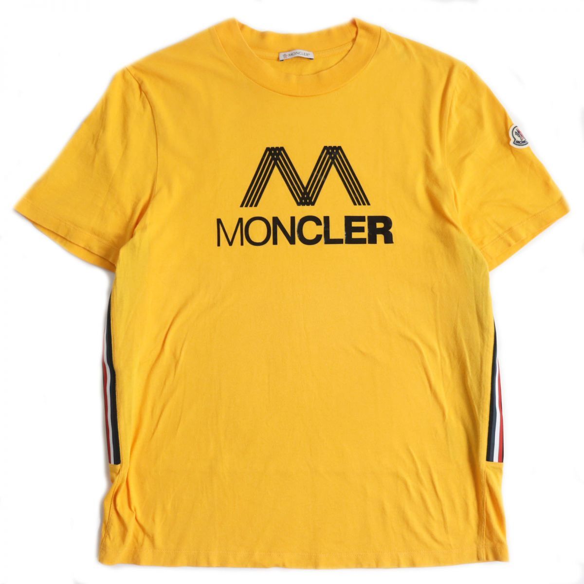 MaisonMIHAモンクレール MONCLER カットソー 半袖 ロゴ ワッペントリコロール M