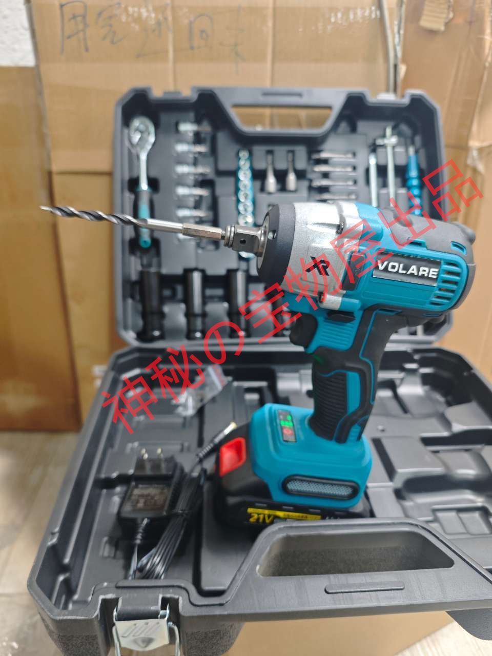 電動インパクトドライバー21Vセインパクトレンチ3枚LED灯マキタ18Vバッテリータイヤ交換ット1台多役併用充電式XR正逆転両用PS